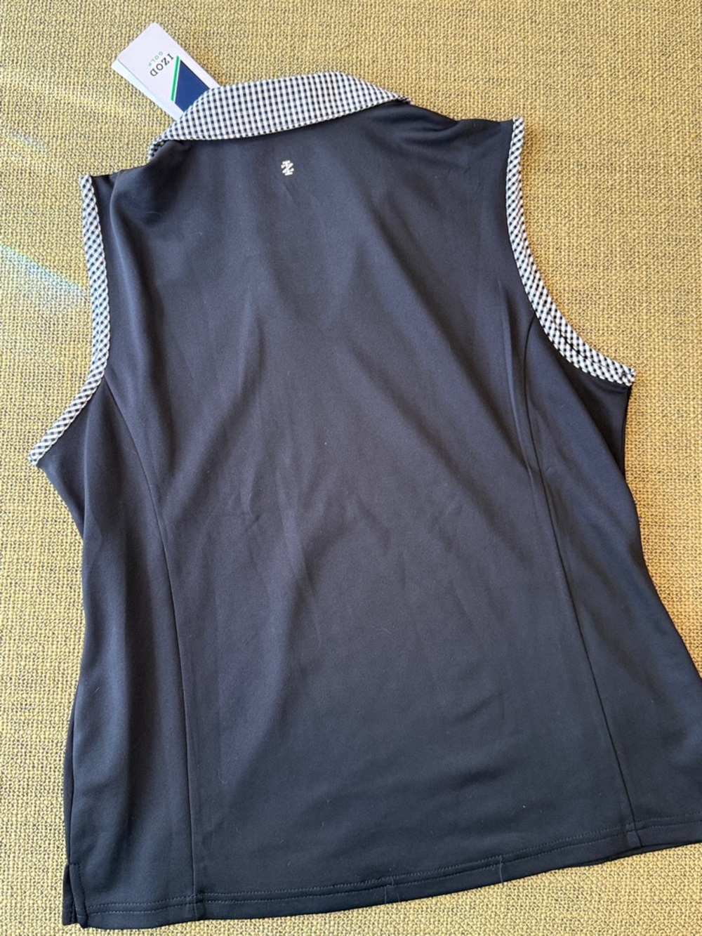 *Izod Golf Bundle Polo Shirt V-Neck Tops Skirt Black White Stripe Skort Medium - Picture 8 of 8